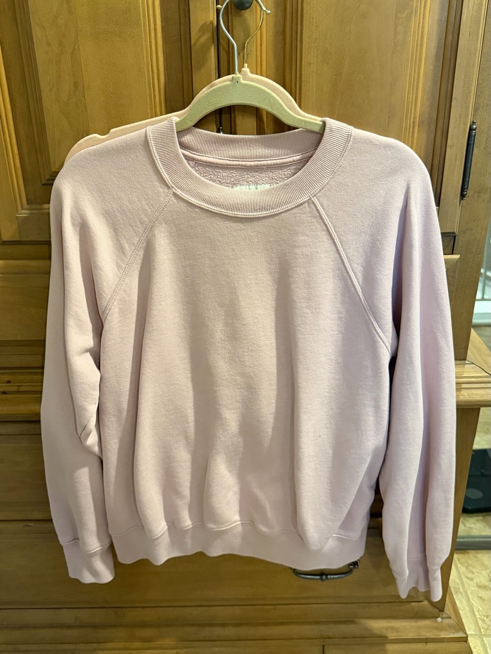 Women's Lightweight Crewneck Sweatshirt - Pale Pink Abercrombie
